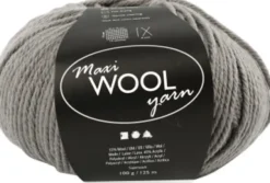 Uldgarn - Maxi Wool - L 125 M - Grå - 100 G