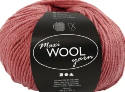 Uldgarn - Maxi Wool - L 125 M - Mørk Rosa - 100 G