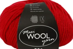 Uldgarn - Maxi Wool - L 125 M - Rød - 100 G