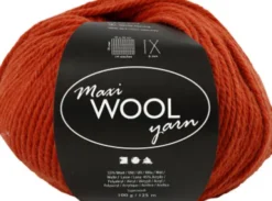 Uldgarn - Maxi Wool - L 125 M - Rustrød - 100 G