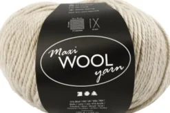Uldgarn - Maxi Wool - L 125 M - Sand Melange - 100 G