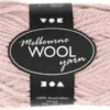 Uldgarn - Melbourne Wool - L 92 M - Lyserød - 50 G