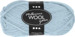 Uldgarn - Melbourne Wool - L 92 M - Lys Turkis - 50 G