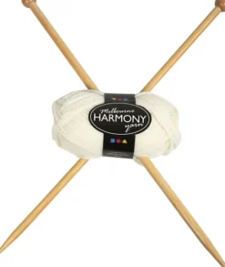 Uldgarn - Melbourne Wool - L 92 M - Råhvid - 50 G