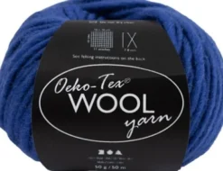 Uldgarn - Oeko Tex - L 50 M - Blå - 50 G