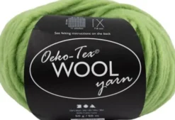 Uldgarn - Oeko Tex - L 50 M - Lime - 50 G
