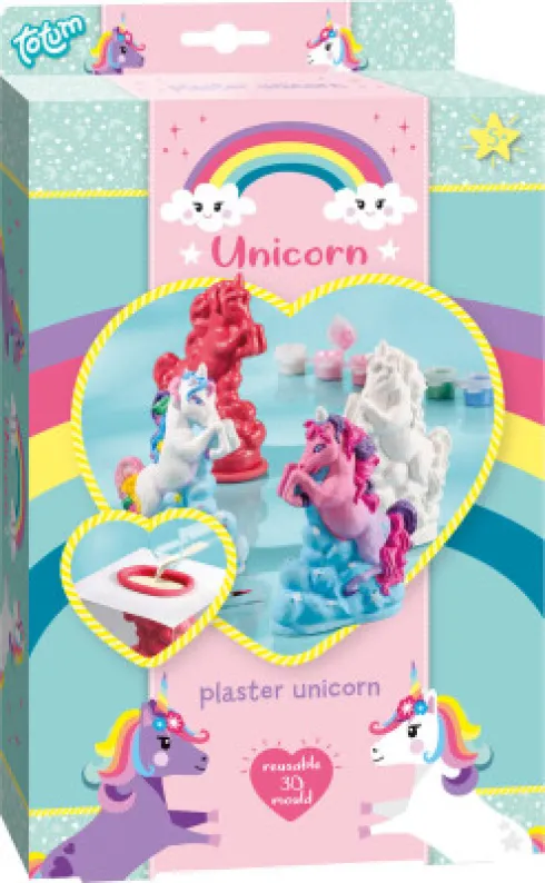 Unicorn - Gips Figurer DIY Sæt