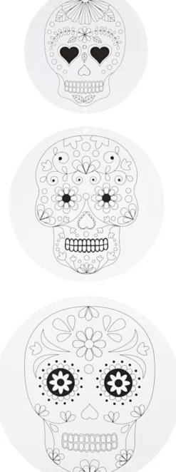 Uro Med Motiv - Ø 12+15+18 CM - 300 G - Hvid - 3 Sæt