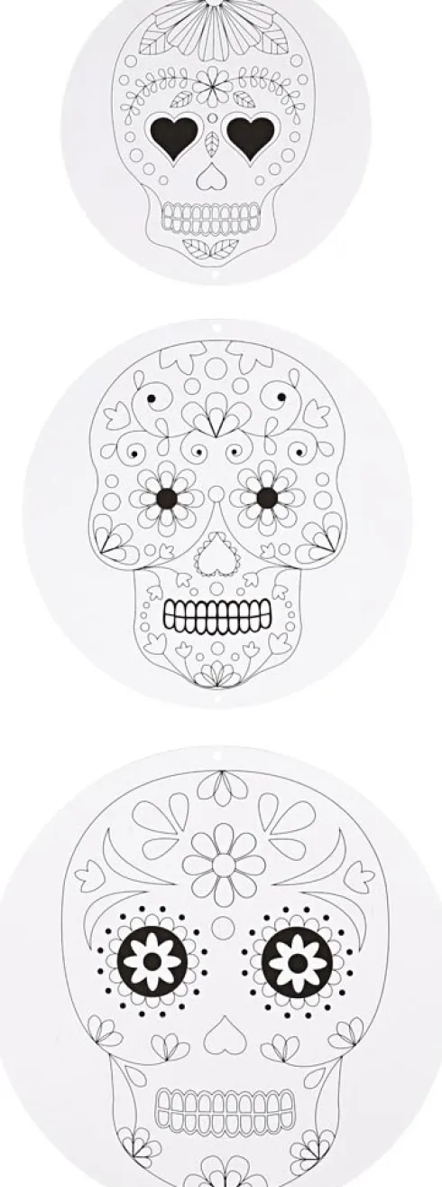 Uro Med Motiv - Ø 12+15+18 CM - 300 G - Hvid - 3 Sæt