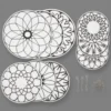 Uro Med Print - Ø 12+15+18 CM - 300 G - 3 Sæt