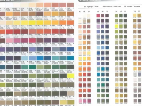 Vallejo - Color Charts - Model Color & Liquid Metal 2024 - Cc329