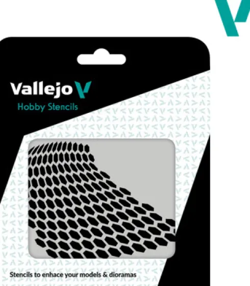 Vallejo - Hobby Stencils - Honeycomb Skabelon