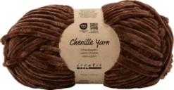 Velourgarn - L 105 M - Pind 5-6 - Brun - 100 G