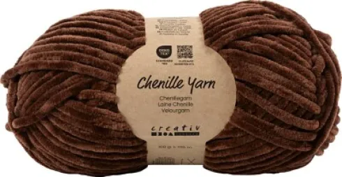 Velourgarn - L 105 M - Pind 5-6 - Brun - 100 G