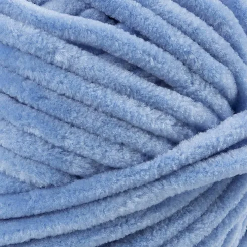 Velourgarn - L 105 M - Pind 5-6 - Denim Blå - 100 G