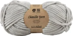 Velourgarn - L 105 M - Pind 5-6 - Grå - 100 G