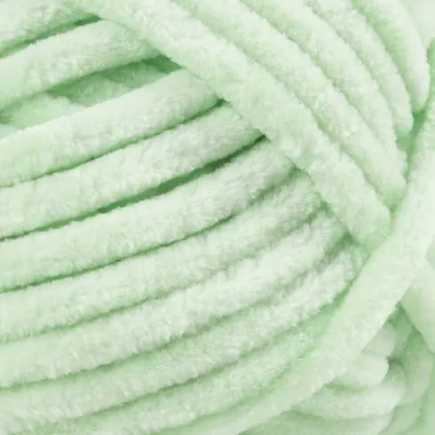 Velourgarn - L 105 M - Pind 5-6 - Mint Grøn - 100 G