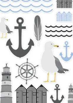Vivi Gade Design - Maritime Mærkater - 54 Stk