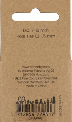 Voksperler - Hjerter - Ø 7-13 MM - Hulstr. 1,3-1,5 MM - Perlemor - 32Stk