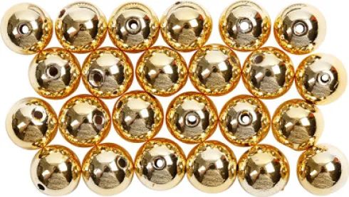 Voksperler - Ø 8 MM - Hulstr. 1 MM - Guld - 50 Stk