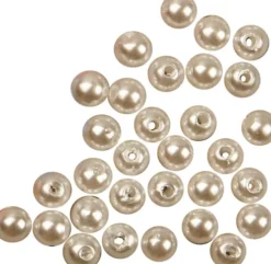 Voksperler - Ø 5 MM - Hulstr. 0,7 MM - Perlemor - 100 Stk