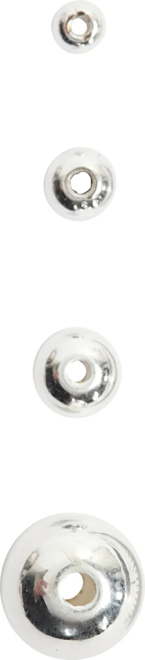 Voksperler - Ø 4 MM - Hulstr. 0,7 MM - Sølv - 150 Stk
