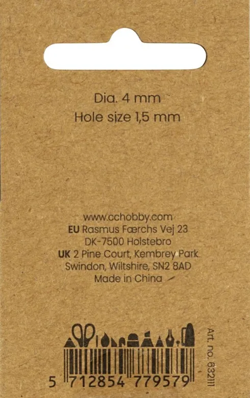 Voksperler - 4 MM - 1,5 MM - Perlemor - 210Stk