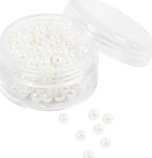 Voksperler - 4 MM - 1,5 MM - Perlemor - 210Stk