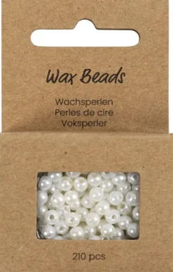 Voksperler - 4 MM - 1,5 MM - Perlemor - 210Stk