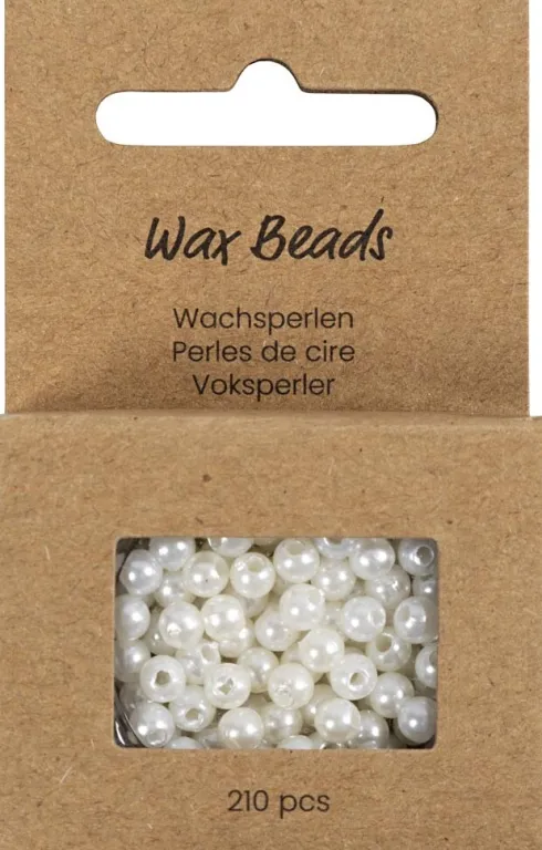 Voksperler - 4 MM - 1,5 MM - Perlemor - 210Stk