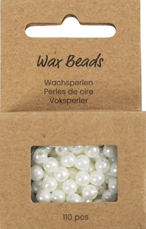 Voksperler - 5 MM - 1,7 MM - Perlemor - 110Stk