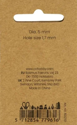 Voksperler - 5 MM - 1,7 MM - Perlemor - 110Stk