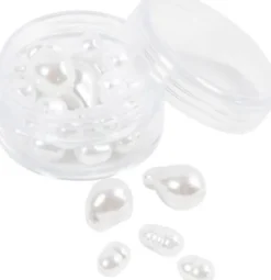 Voksperler - Oval - Ø 6-14 MM - Hulstr. 1,3-1,5 MM - 30Stk