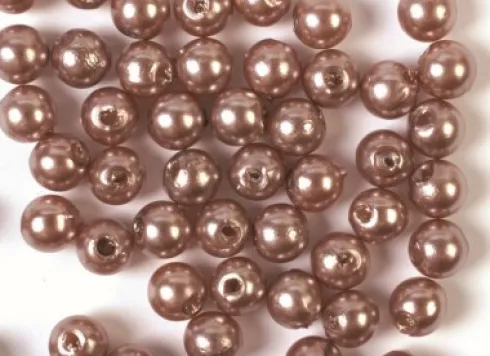 Voksperler Til Smykker - Brun - 3 MM - 500 G