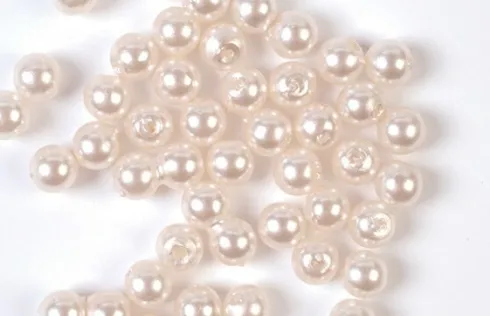 Voksperler Til Smykker - Creme - 3 MM - 500 G