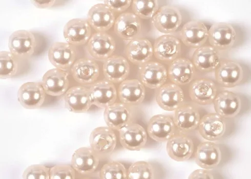 Voksperler Til Smykker - Creme - 3 MM - 500 G