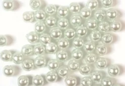 Voksperler Til Smykker - Lysegrøn - 3 MM - 500 G