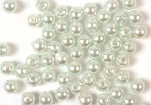 Voksperler Til Smykker - Lysegrøn - 3 MM - 500 G