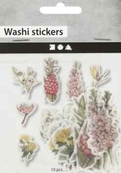 Washi Stickers - Blomster - Klistermærker - 30 Stk