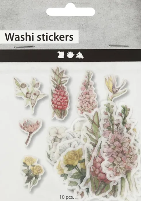 Washi Stickers - Blomster - Klistermærker - 30 Stk