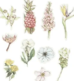 Washi Stickers - Blomster - Klistermærker - 30 Stk