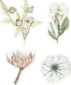 Washi Stickers - Blomster - Klistermærker - 30 Stk