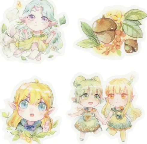 Washi Stickers - Feer - Klistermærker - 30 Stk