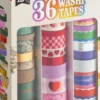 Washi Tape - Med Glitter Detaljer - Æske Med 36 Ruller