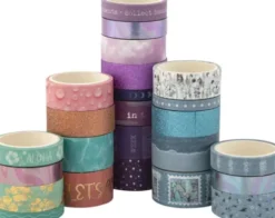 Washi Tape Sæt Med Mønstre - Overraskelse - 24 Stk. - Craft Id