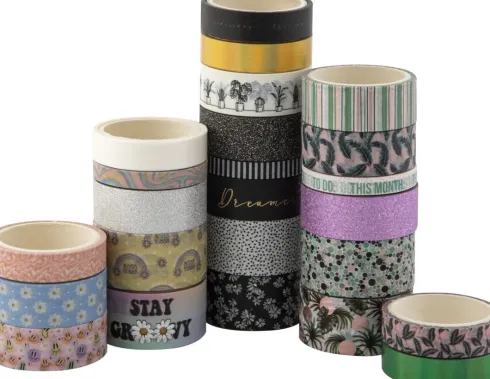 Washi Tape Sæt Med Mønstre - Overraskelse - 24 Stk. - Craft Id