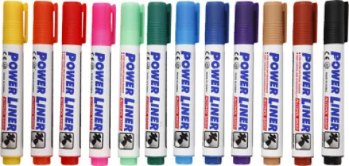 Whiteboardmarker - Tykkelse 4 MM - Assorterede Farver - 12 Stk