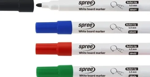 Whiteboard Tusser - Bullet Tip - Ø 4,5 MM - 4 Farver