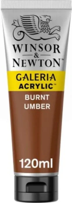 Winsor & Newton Akrylmaling - Galeria - Burnt Umber 120 ML