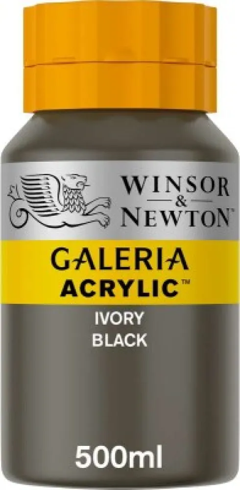 Winsor & Newton - Akrylmaling - Ivory Black 500 ML